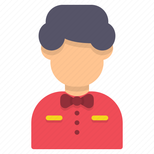 Boy, waiter, avatar, hotel, staff, man, male icon - Download on Iconfinder