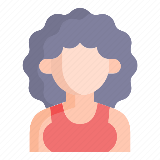 Avatar, frizzy, woman, user, female icon - Download on Iconfinder