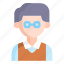 avatar, male, glasses, man 