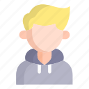 avatar, male, hoodie, user, boy