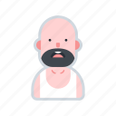 avatar, bald, beard, character, male, man
