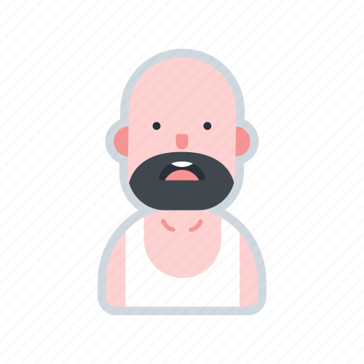 Avatar, bald, beard, character, male, man icon - Download on Iconfinder