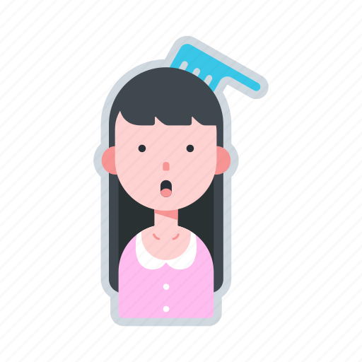 Avatar, character, comb, girl, long hair icon - Download on Iconfinder