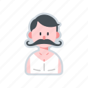 avatar, character, macho, moustache, muscular