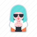 avatar, character, stylish, sunglasses, woman