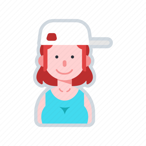 Avatar, cap, character, tank top, woman icon - Download on Iconfinder