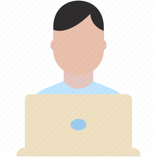 Boy, employee, guy, laptop, man, people, person icon - Download on Iconfinder