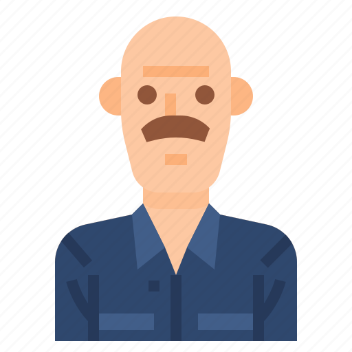 Avatar, bald, man, men, mustache, profile, user icon - Download on Iconfinder