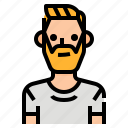 avatar, beard, hipster, man, men, profile, user