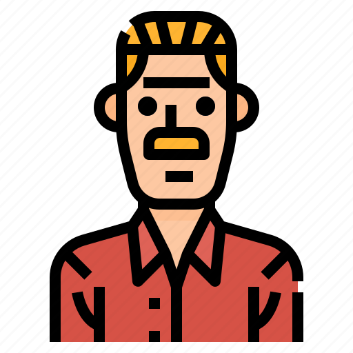 Avatar, man, men, mustache, profile, shirt, user icon - Download on Iconfinder