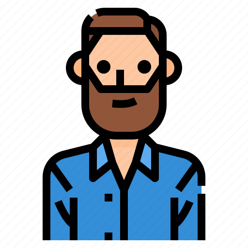 Avatar, beard, man, men, profile, shirt, user icon - Download on Iconfinder