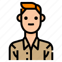 avatar, man, men, profile, shirt, user, worker 