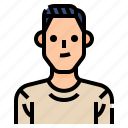 avatar, man, men, profile, shirt, user, young