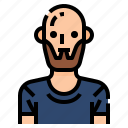 avatar, bald, man, men, profile, user, vicious 