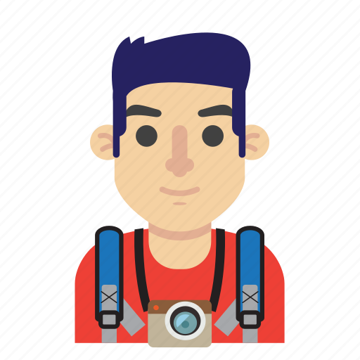 Avatar, backpacker, camera, man, photo, travel, trip icon - Download on Iconfinder
