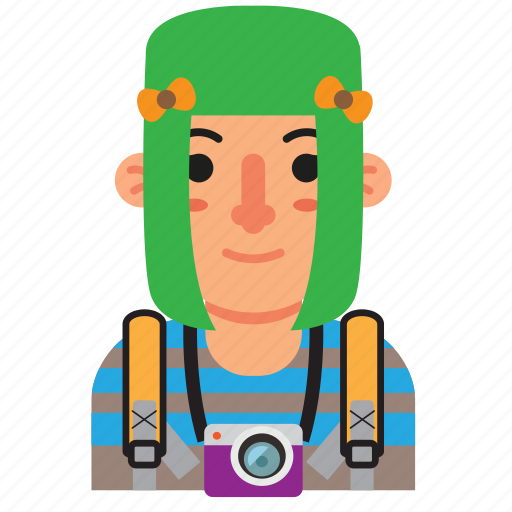 Avatar, backpacker, girl, traveler, trip, vacation, woman icon - Download on Iconfinder