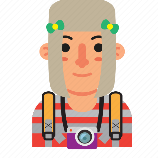 Avatar, backpacker, girl, traveler, trip, vacation, woman icon - Download on Iconfinder