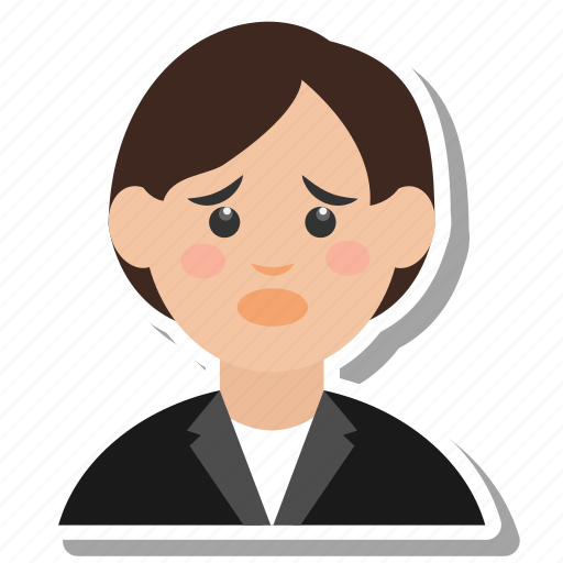 Lady, office, sad, woman icon - Download on Iconfinder
