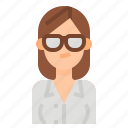 avatar, business, glasses, hair, long, woman, women