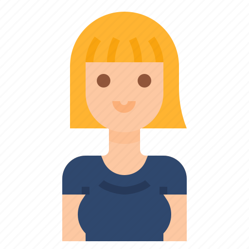 Avatar, people, business, woman, female, long hair icon - Download on  Iconfinder