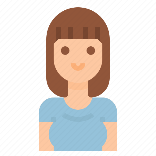 Avatar, bangs, girl, woman, women icon - Download on Iconfinder