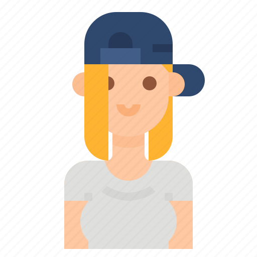 Avatar, cap, girl, woman, women icon - Download on Iconfinder