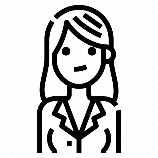 Avatar, business, hair, long, parting, woman, women icon - Download on Iconfinder