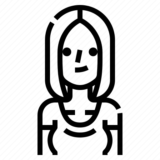 Avatar, beautiful, hair, long, parting, woman, women icon - Download on Iconfinder