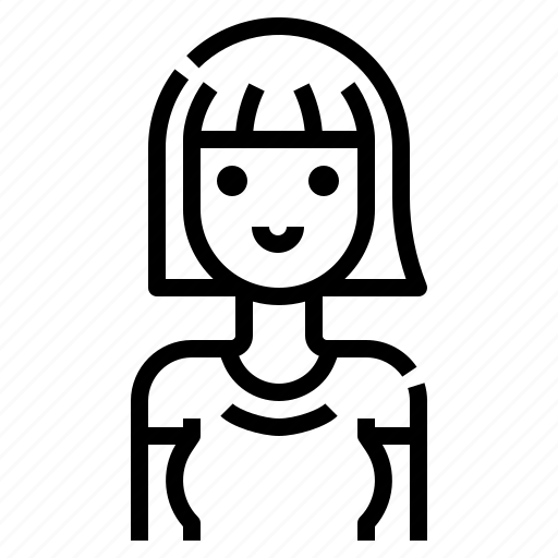 Avatar, bangs, business, hair, short, woman, women icon - Download on Iconfinder