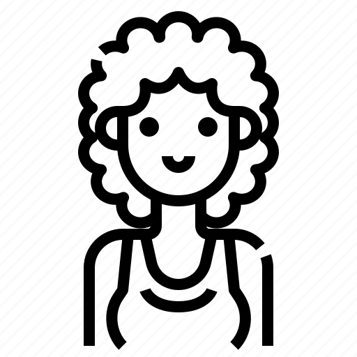 Avatar, curly, hair, short, woman, women icon - Download on Iconfinder