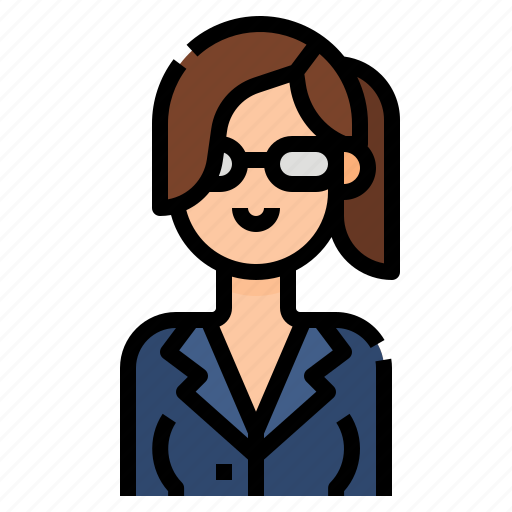 Avatar, business, glasses, woman, women icon - Download on Iconfinder