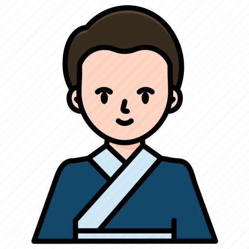 Man, hanfu, traditional, costume, avatar, chinese icon - Download on Iconfinder