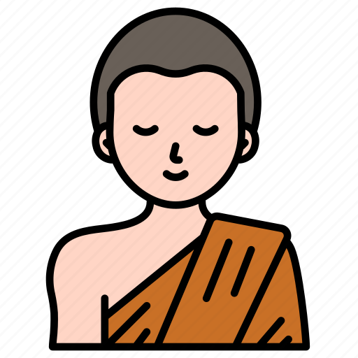 Monk, religion, buddha, buddhist, meditation, buddhism, goodness icon - Download on Iconfinder