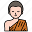 monk, religion, buddha, buddhist, meditation, buddhism, goodness 