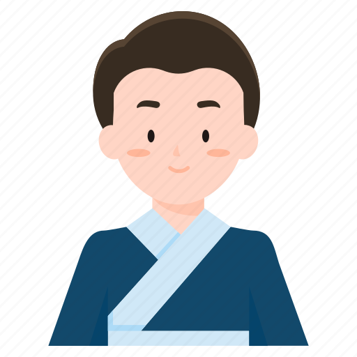 Man, hanfu, traditional, costume, avatar, chinese icon - Download on Iconfinder