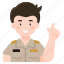 man, pointing, hand, gesture, officer, teacher, uniform 