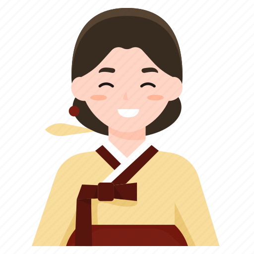 Woman, korean, hanbok, traditional, clothing, nation, korea icon - Download on Iconfinder