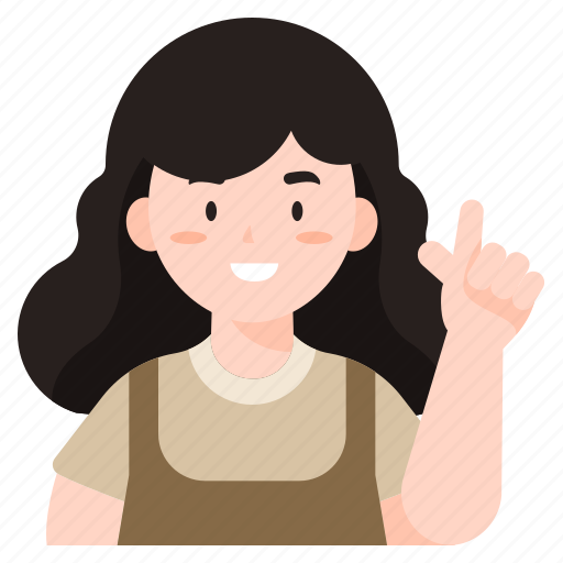 Woman, girl, pointing, hand, gesture, direction icon - Download on Iconfinder