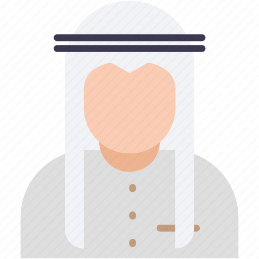 Arab man, arabian, arabic, kandura, muslim icon - Download on Iconfinder