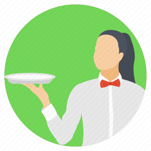 Female profile, serving, waitress, woman avatar, working woman icon - Download on Iconfinder