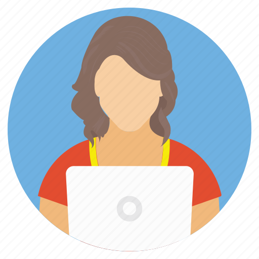 Female employee, female worker, remote employee, secretary, virtual staff icon - Download on Iconfinder