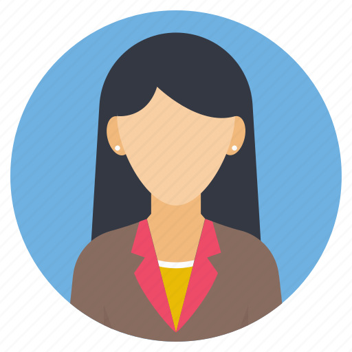 Female interviewee, female job profile, office job, profession, woman avatar icon - Download on Iconfinder