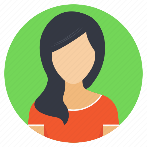 Fashionable hairstyle, fashionista, long hair, stylish hair, woman avatar icon - Download on Iconfinder