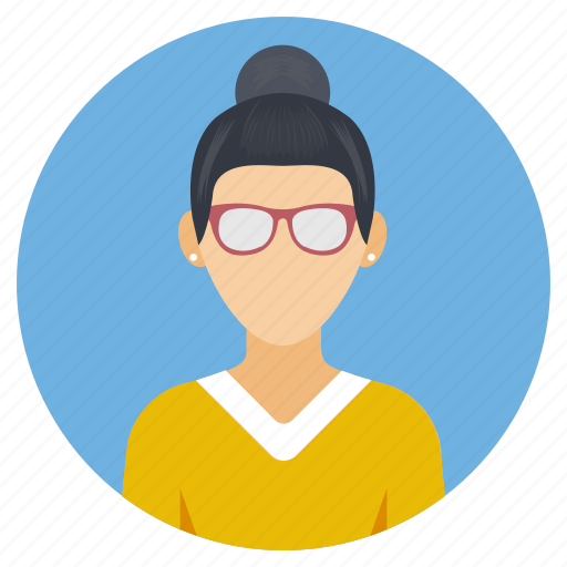 Educational counsellor, female profile, school principal, teaching, woman avatar icon - Download on Iconfinder