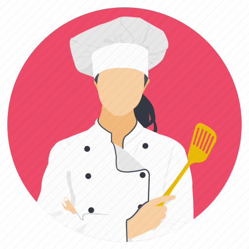 Download Cooking apron, female chef, female cook, professional chef, restaurant chef icon