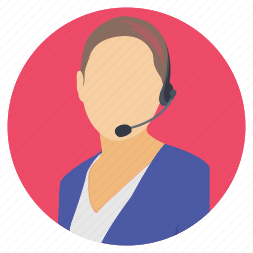 Customer representative, female employee, female representative, woman avatar, working woman icon - Download on Iconfinder