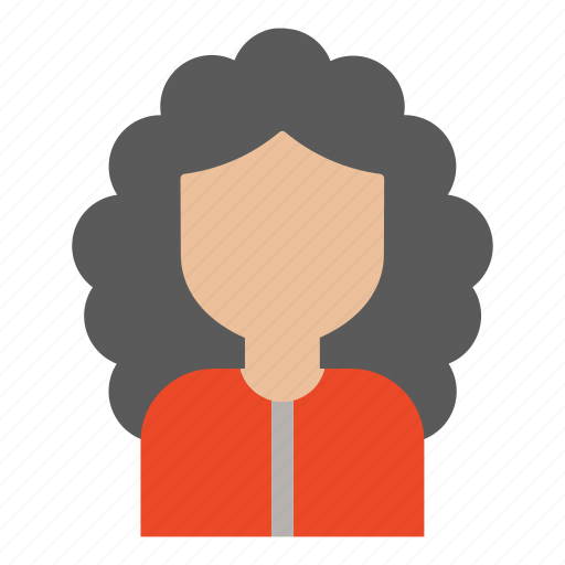 Avatar, curly hair, female, girl, person, user, woman icon - Download on Iconfinder