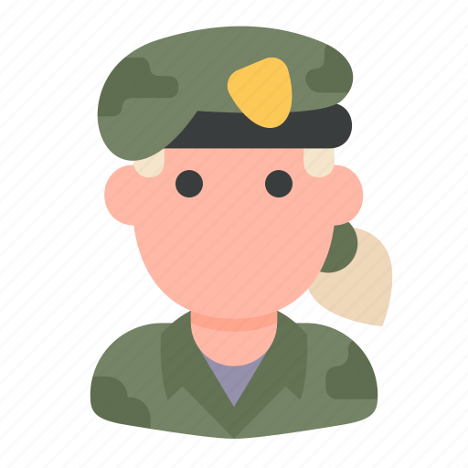 Army, job, professional, soldier, war, woman icon - Download on Iconfinder