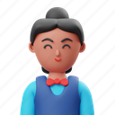waitress, avatar, profile 
