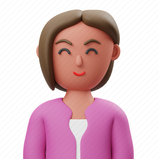 Secretary, avatar 3D illustration - Download on Iconfinder